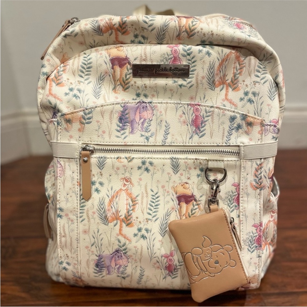 Petunia pickle bottom back pack with bottle storage and stroller clips